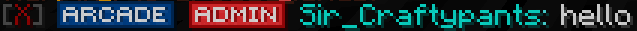 An example that shows the ARCADE prefix for the Arcade channel